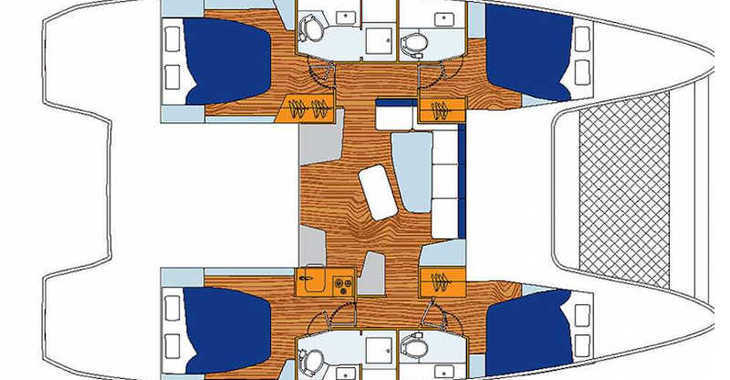 Rent a catamaran in Marina Le Marin - Sunsail 424/4/4 (Premium)