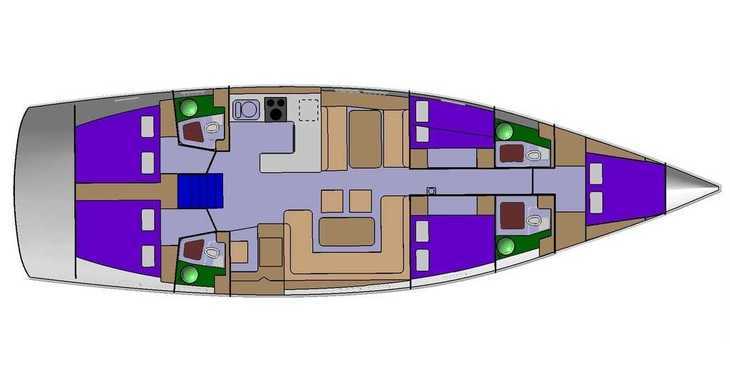 Rent a sailboat in Trogir ACI Marina - D&D Kufner 54.2