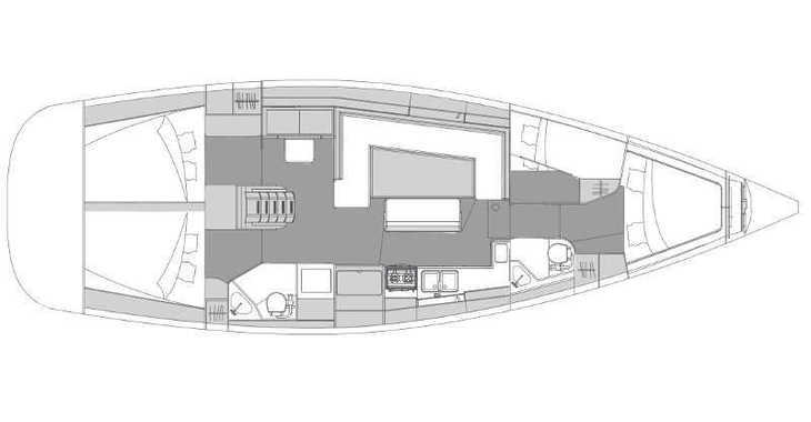 Louer voilier à Marina Kremik - Elan Impression 45.1