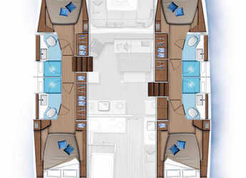 Louer catamaran à TradeWinds Yacht Club - Lagoon 46 - 4 + 2 cab.