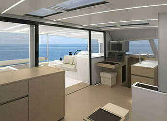 Chartern Sie katamaran in Anse Marcel Marina (Lonvilliers) - Nautitech 46 Open