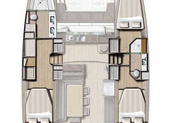 Rent a power catamaran  in Stock Island Marina Village  - Bali 4.3 MY - 3 + 1 cab.