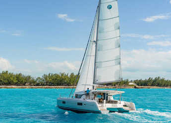 Rent a catamaran in Marina Frapa - Lagoon 42 (2018) equipped with generator, A/C (saloon+cabins), water maker, bow thruster