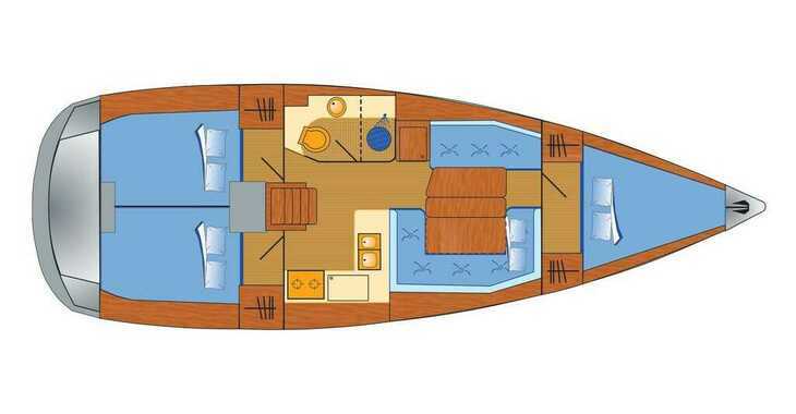 Rent a sailboat in Punat - Sun Odyssey 389