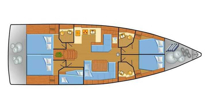 Chartern Sie segelboot in Veruda - Oceanis 51.1- 5 cab