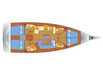 Chartern Sie segelboot in Marina Frapa - Oceanis 46.1