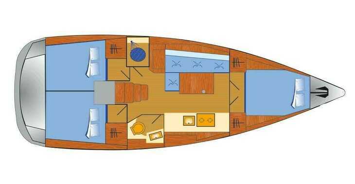 Rent a sailboat in Veruda Marina - Oceanis 38.1 7 Personen