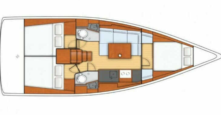 Rent a sailboat in Marina Tankerkomerc - Oceanis 38.1