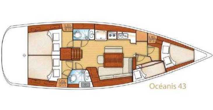 Louer voilier à Perigiali Quay - BENETEAU Oceanis 43.4 REFIT 2019