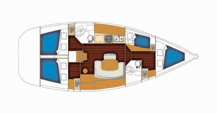 Louer voilier à Perigiali Quay - BENETEAU Oceanis 37 REFIT 2019