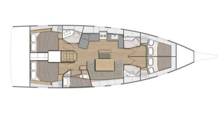 Rent a sailboat in Marina Kastela - Oceanis 46.1