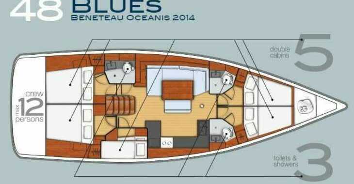Rent a sailboat in Porto Montenegro - Oceanis 48 (5 cabins)