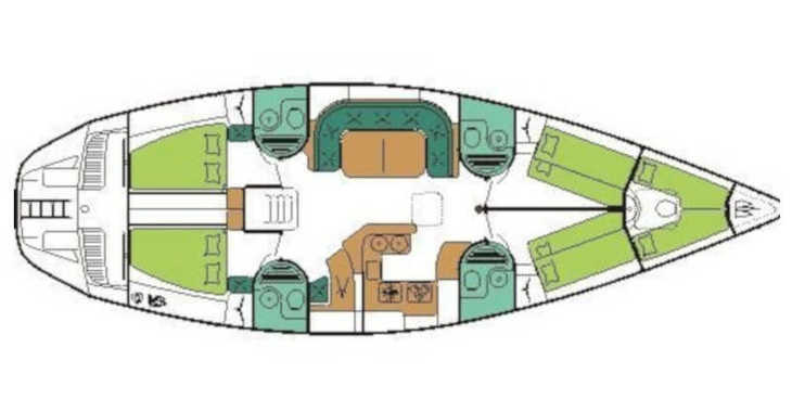 Rent a sailboat in Circolo nautico Livorno - Sun Odyssey 51