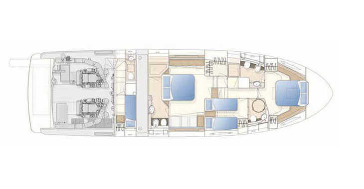 Chartern Sie yacht in Marina Kastela - Ferretti 620