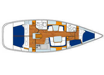 Rent a sailboat in Marina d'Arechi - Sun Odyssey 43 