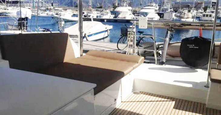 Rent a catamaran in Marina di Villa Igiea - Lagoon 450  Fly (A/C-Generator-Watermaker-SolarPanel)