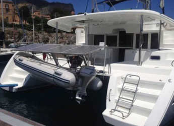 Chartern Sie katamaran in Marina di Villa Igiea - Lagoon 450  Fly (A/C-Generator-Watermaker-SolarPanel)