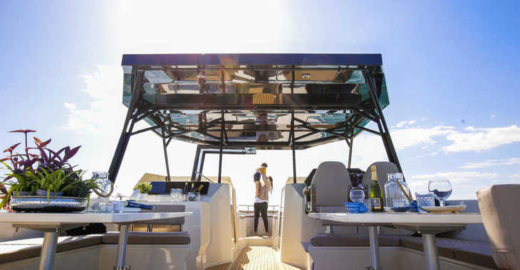 Rent a power catamaran  in Marina Cala D' Or - Alexa 37 (Day Charter Only)