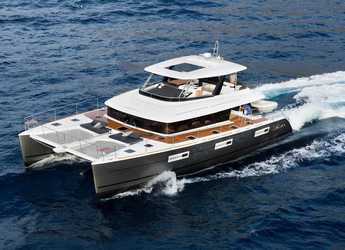 Rent a power catamaran  in Santorini - Lagoon 630 Powercat LUX