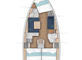 Chartern Sie segelboot in Trogir (ACI marina) - Sun Odyssey 380 - 3 cab.