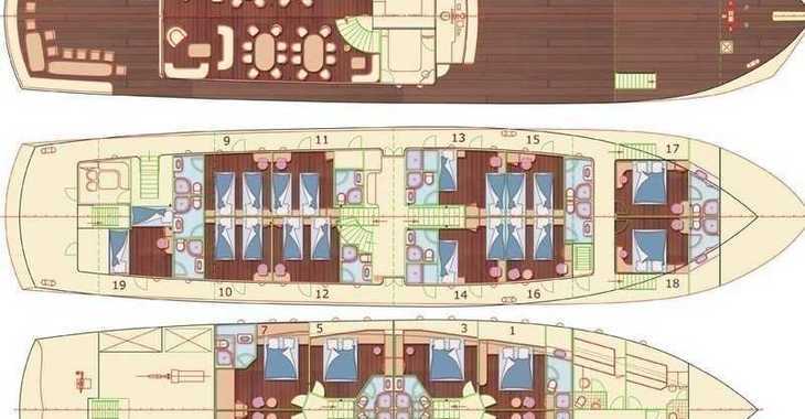 Chartern Sie motorboot in Trogir (ACI marina) - Motorsailer Amorena