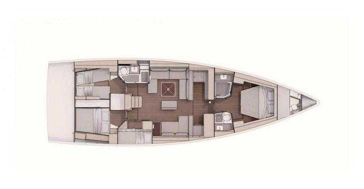 Chartern Sie segelboot in Punta Nuraghe - Dufour 530 Owner's version