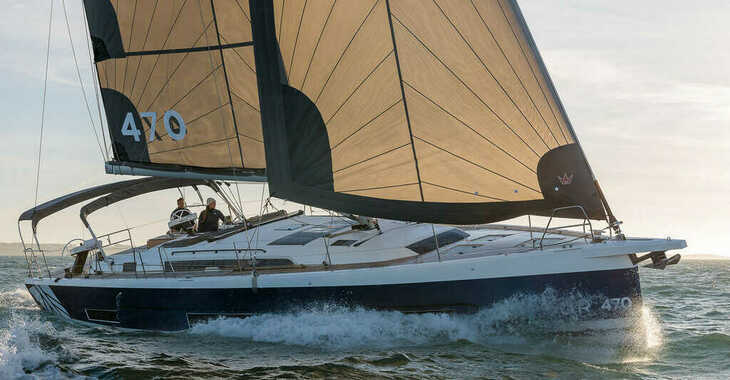 Chartern Sie segelboot in Punta Nuraghe - Dufour 470 owner's version.