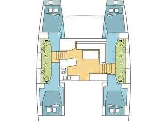 Rent a catamaran in Anse Marcel Marina (Lonvilliers) - Lagoon 450 F - 4 + 2 cab.