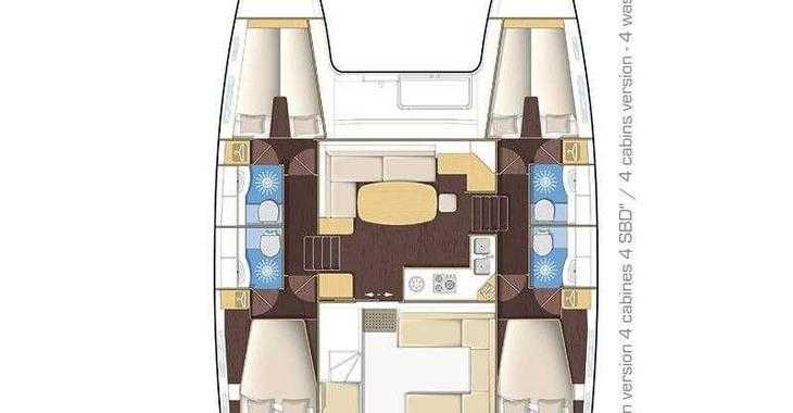 Chartern Sie katamaran in Bodrum Marina - Lagoon 400 S2
