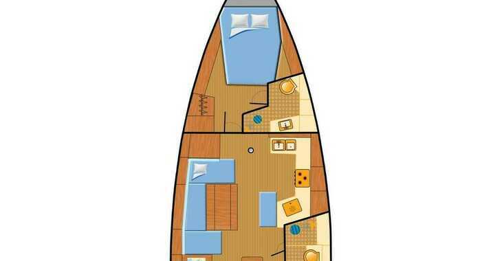 Rent a sailboat in Marina Frapa - Oceanis 40.1