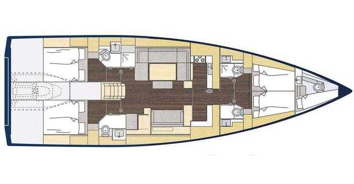 Rent a sailboat in Mykonos Marina - Bavaria C57 Style