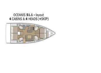 Alquilar velero en ACI Marina Split - Oceanis 51.1 - 4 +1 cab
