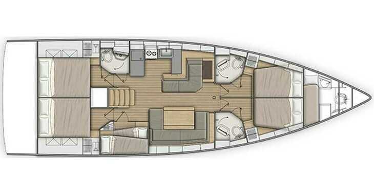 Rent a sailboat in ACI Marina Skradin  - Oceanis 51.1 (5+1 cab) A/C & GEN