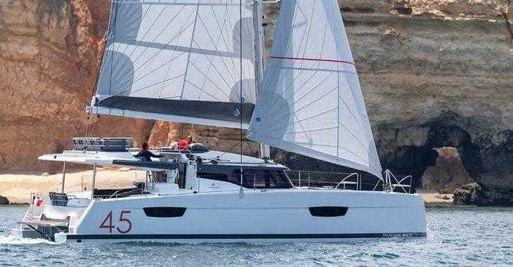 Rent a catamaran in Marina Tourlos - Fountaine Pajot 45