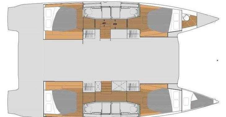 Rent a catamaran in Marina Tourlos - Fountaine Pajot 45