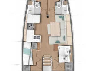 Rent a sailboat in Jezera ACI Marina - Sun Odyssey 490 - 5 cab.