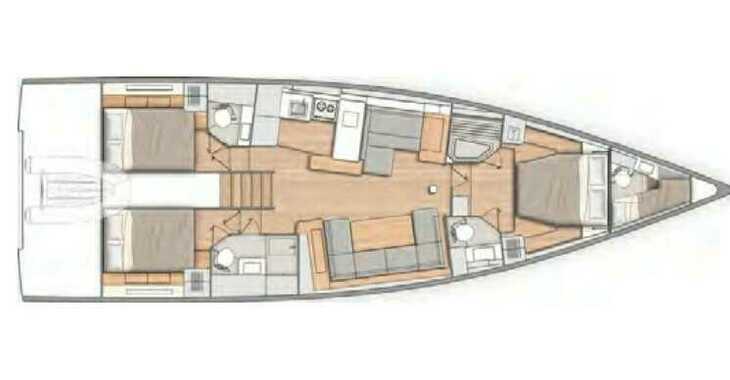 Rent a sailboat in Marina Kastela - Oceanis 54