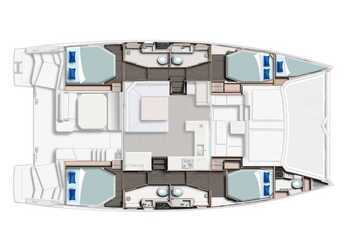 Rent a catamaran in Alimos Marina - Leopard 45