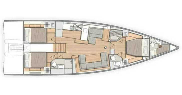 Rent a sailboat in Naviera Balear - Oceanis 54 (3Cab)