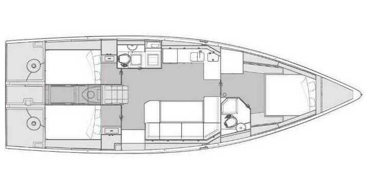 Rent a sailboat in Kornati Marina - Elan Impression 43 - 3 cabins, PRESTIGE