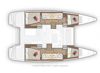 Rent a catamaran in Rhodes Marina - Lagoon 40