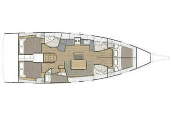 Rent a sailboat in Nidri Marine - Oceanis 46.1