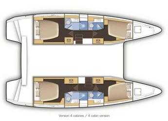 Chartern Sie katamaran in Mykonos Marina - Lagoon 42 A/C & GEN.