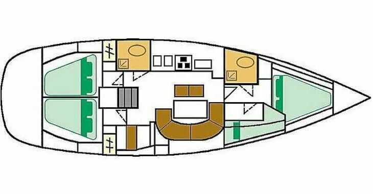 Rent a sailboat in Nea Peramos - Oceanis Clipper 411 - 4 cab.
