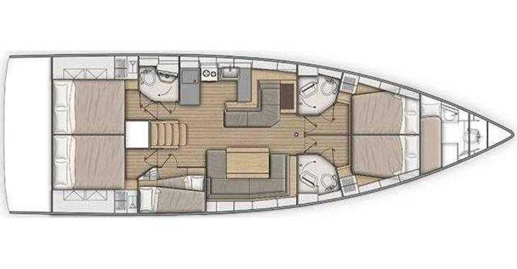 Rent a sailboat in Sami - Oceanis 51.1 - 6 Cabins