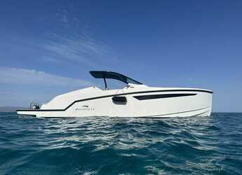 Rent a power catamaran in Cagliari port (Karalis) - Aurea 30 'Cabin Dream Daycruiser
