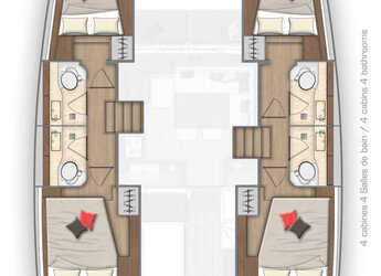 Rent a catamaran in D-Marin Marina Lefkas - Lagoon 40 - 4 + 2 cab