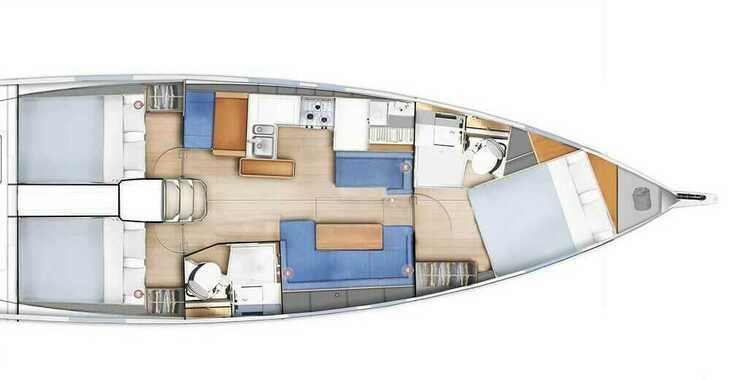 Rent a sailboat in Nidri Marine - Sun Odyssey 410 (2023)