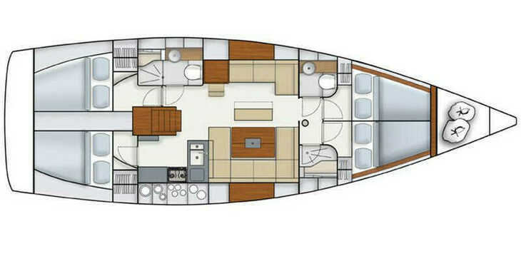 Chartern Sie segelboot in Yes marina - Hanse 445 - 4 cabin