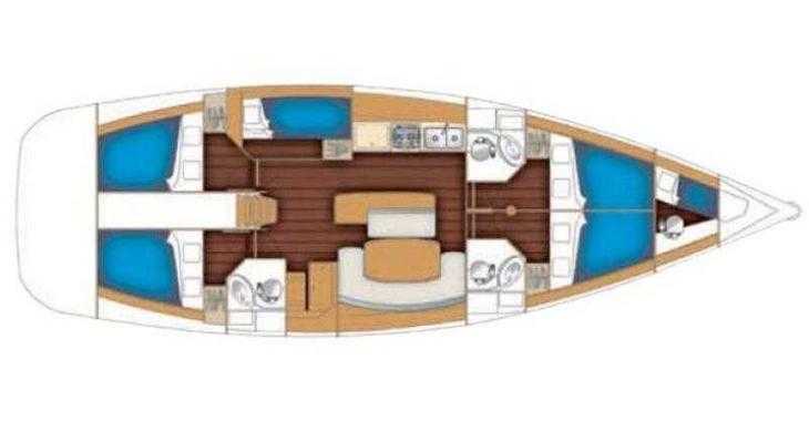 Louer voilier à Nidri Marine - Cyclades 50.5